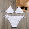 Image of Chest Bandage Gold Buckle Bikini Set