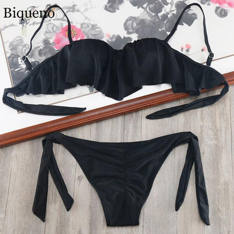 Scrunch Butt  Beach Women Plus Size Underwire Bikini Set