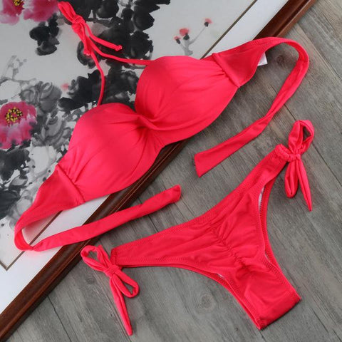 Scrunch Butt  Beach Women Plus Size Underwire Bikini Set