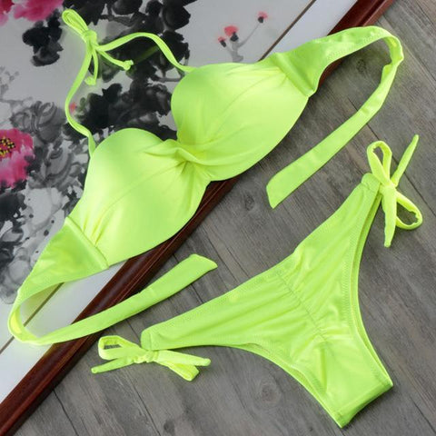Scrunch Butt  Beach Women Plus Size Underwire Bikini Set
