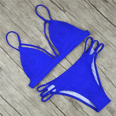 Green  Push up Swimsuit Bikini Set