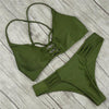 Image of Green  Push up Swimsuit Bikini Set