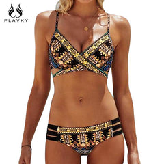 Aztec String  Brazilian Bikini Set