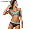 Image of Patchwork Bathing Suit Print Swimwear