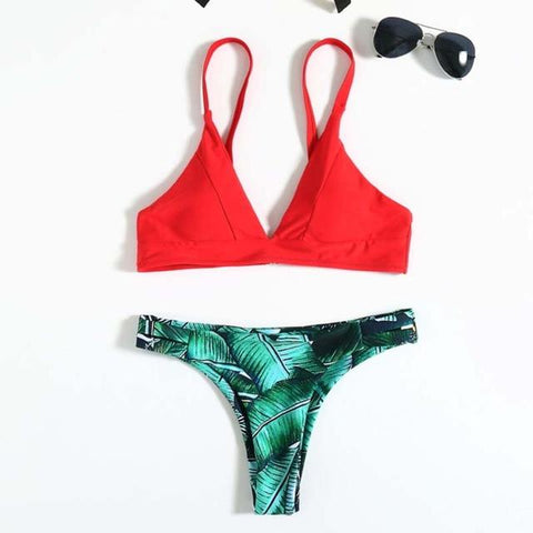 2018 NEW Push Up Strap Sexy Bikini Set