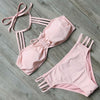 Image of Solid Red Bikini Set