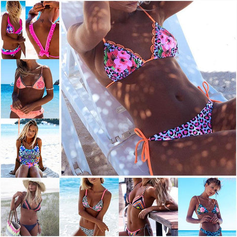 Sexy Bikinis Women Swimwear Push Up Bikini Set