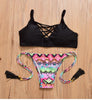 Image of Striped Bikini Set
