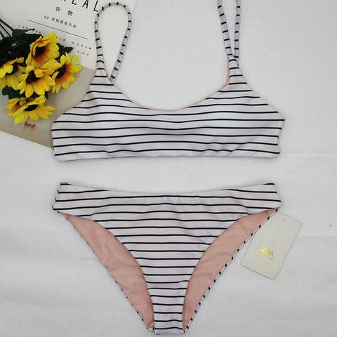 Ray-as Print Swimsuit Bikini Set