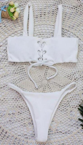 Hot Explosion Adjustable Black Bikini Set