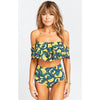 Image of High Waist Swimsuit Ruffle