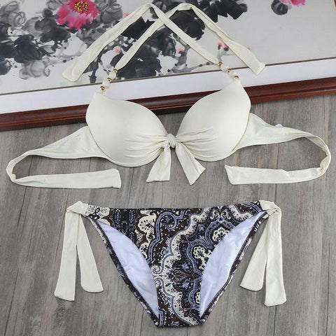 Scrunch Butt  Beach Women Plus Size Underwire Bikini Set