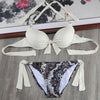 Image of Scrunch Butt  Beach Women Plus Size Underwire Bikini Set