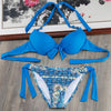 Image of Scrunch Butt  Beach Women Plus Size Underwire Bikini Set