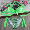 Image of Scrunch Butt  Beach Women Plus Size Underwire Bikini Set
