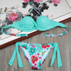 Image of Scrunch Butt  Beach Women Plus Size Underwire Bikini Set