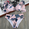Image of Scrunch Butt  Beach Women Plus Size Underwire Bikini Set