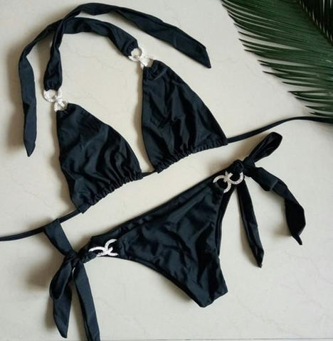 Diamond Swimsuit Crystal Rhinestone Bikini Set