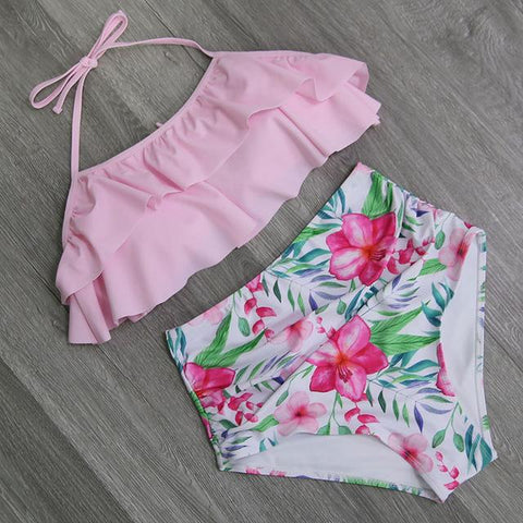 Double Ruffle Swimwear