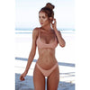 Image of Solid Swimwear Brazilian Bikini Set