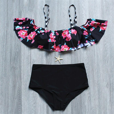 Brazilian High Waist  Plus Size  Bikini Set