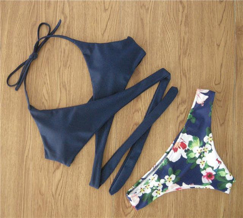 Sexy Floral  Bikinis Set