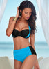 Image of High Waisted  Halter Push Up Bikini Set