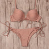 Image of Cut Out Halter Beach Bikini Set