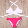 Image of Criss Cross Bikini Brazilian  Push Up Swimwear Bikini Set