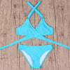 Image of Criss Cross Bikini Brazilian  Push Up Swimwear Bikini Set
