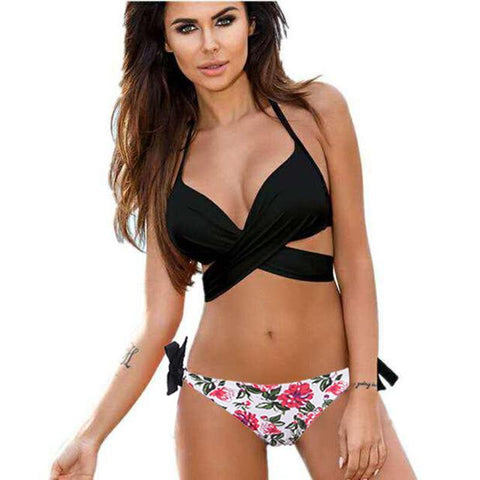Cross Halter Brazilian Bikini Set