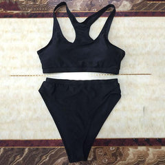 Tankini Cropped  Bikini Set