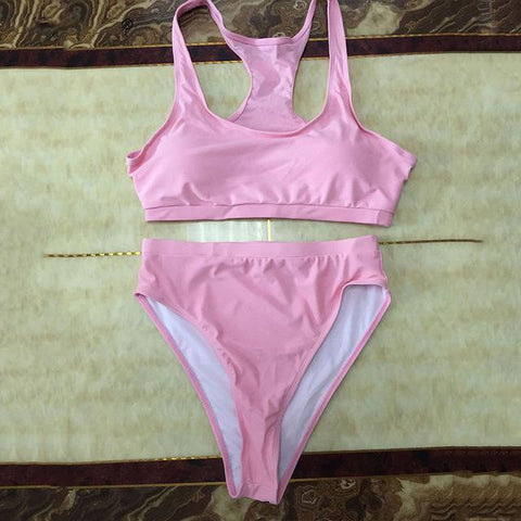 Tankini Cropped  Bikini Set