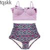 Image of New Bikinis Women Swimsuit High Waist Bathing Suit