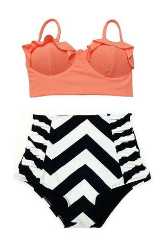 New Bikinis Women Swimsuit High Waist Bathing Suit