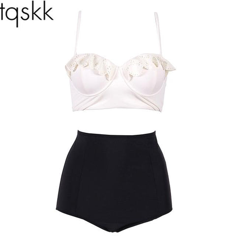 New Bikinis Women Swimsuit High Waist Bathing Suit