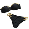 Image of Sexy Padded Gold Stamping Bikini Set