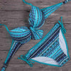 Image of Tribal Floral Diamonds Stripe Bathing Suit