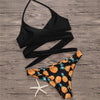 Image of Floral Cross Style Bikini Set